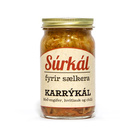 Súrkál - Karrýkál með engifer, hvítlauk og chilli - Súrkál fyrir sælkera