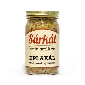 Súrkál - Eplakál með kanil og engifer - Súrkál fyrir sælkera